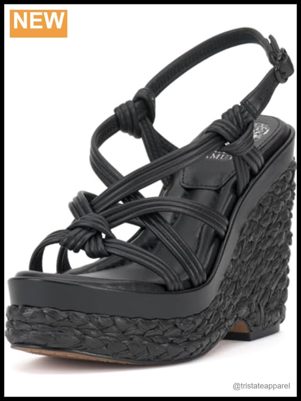 Wedge Sandals with Leather Outer and Synthetic Insole